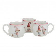 Чаша Mug 180мл Tommi бяла три вида
